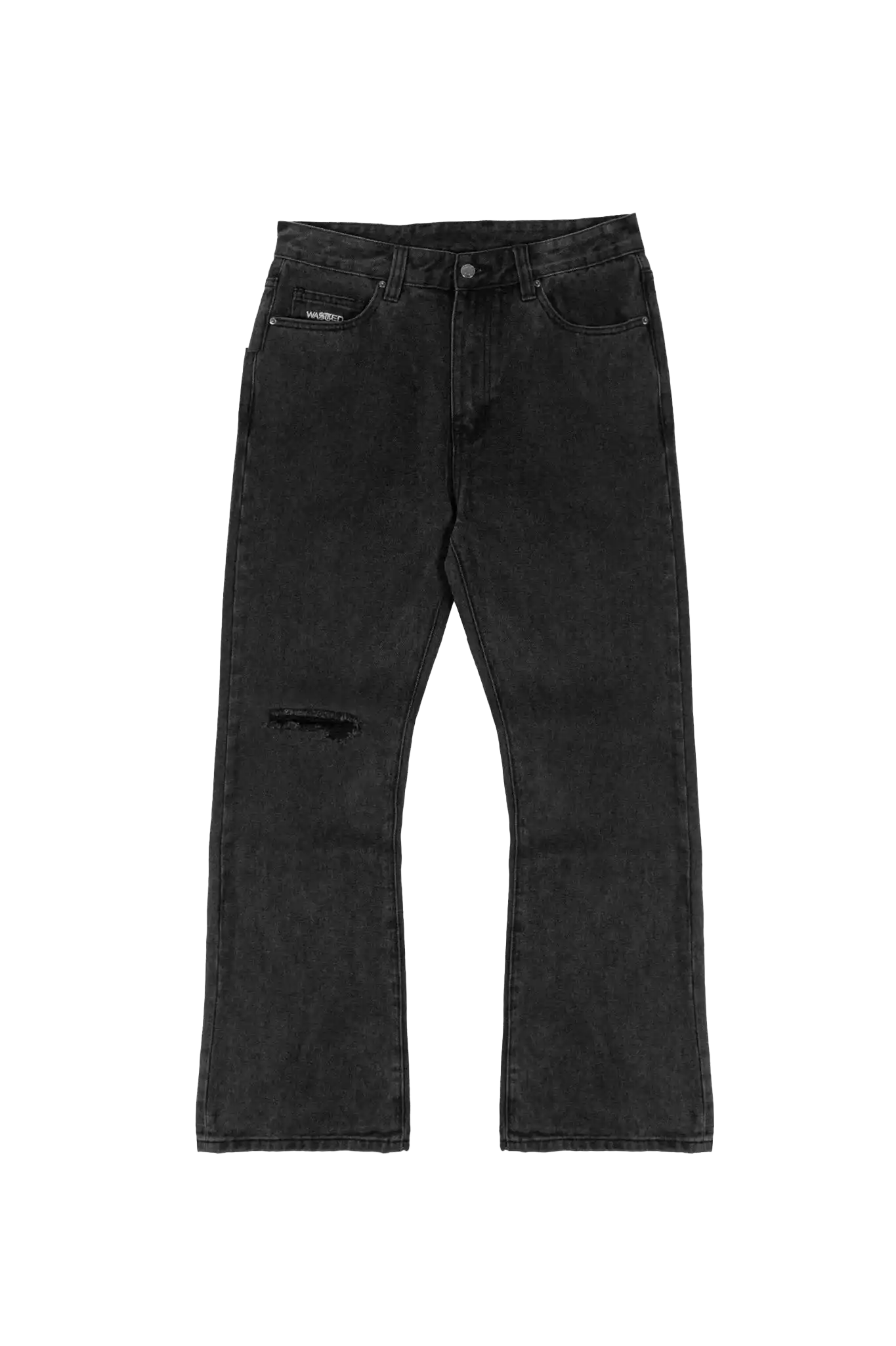 CRYPTYC - Pantalon noir coupe droite